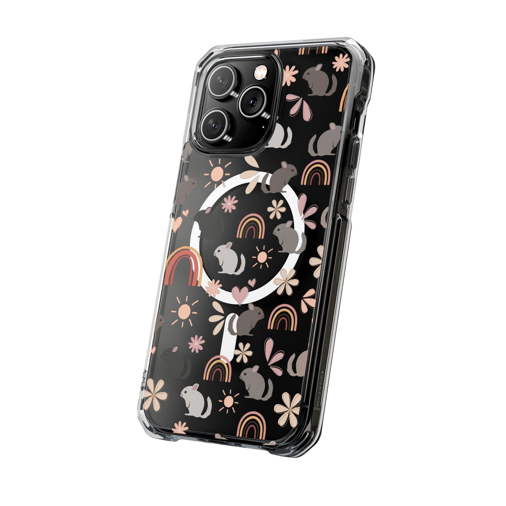 Retro Style Chinchilla MagSafe iPhone Clear Case