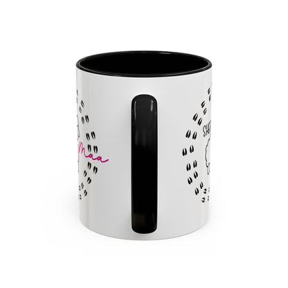 Sheep Maaa Mug – Farm Life, for Women, Shepherdesses & Sheep Lovers, Colour Rim