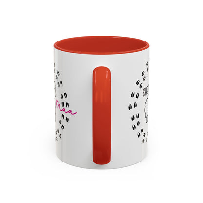 Sheep Maaa Mug – Farm Life, for Women, Shepherdesses & Sheep Lovers, Colour Rim