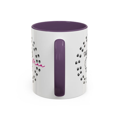 Sheep Maaa Mug – Farm Life, for Women, Shepherdesses & Sheep Lovers, Colour Rim