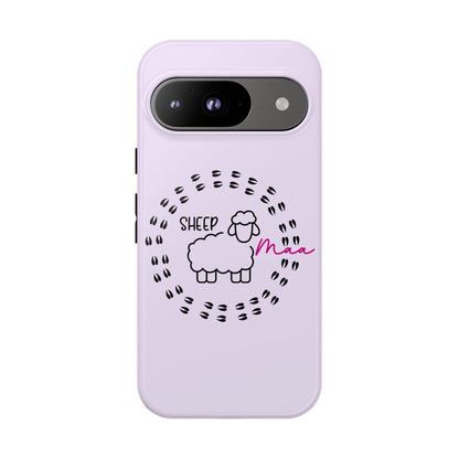 Sheep Maaa Tough Phone Case – Farm Life Protective Case for Female Farmers & Sheep Lovers