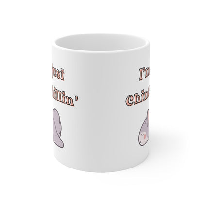 Funny Sleeping Chinchilla Mug - 11oz, 15oz Ceramic Coffee Cup