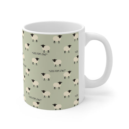 Sheep Mug "Baa Ram Ewe" Babe The Pig - 11oz, 15oz - mug gift, farmer gift, farmer mug, sheep gift