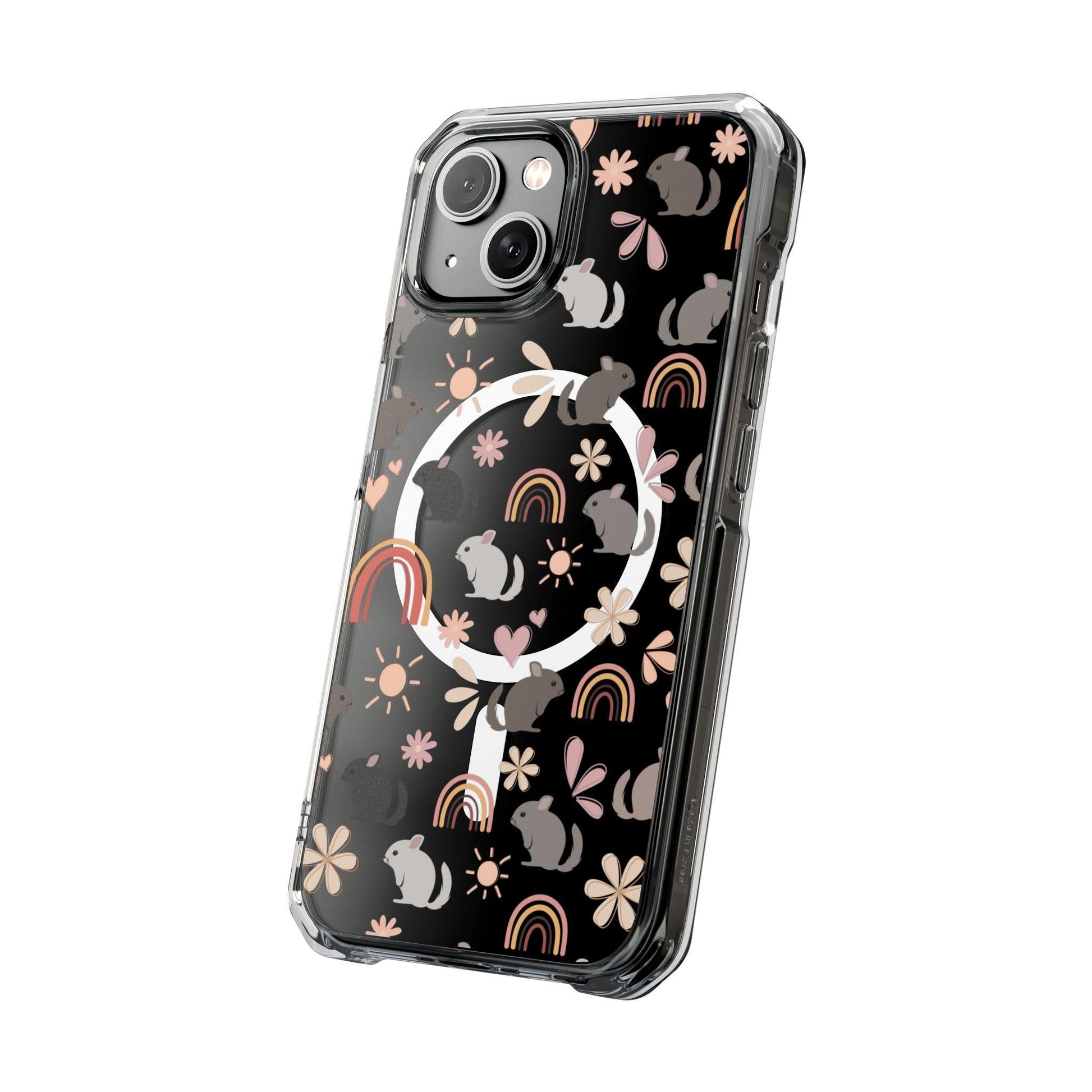 Retro Style Chinchilla MagSafe iPhone Clear Case