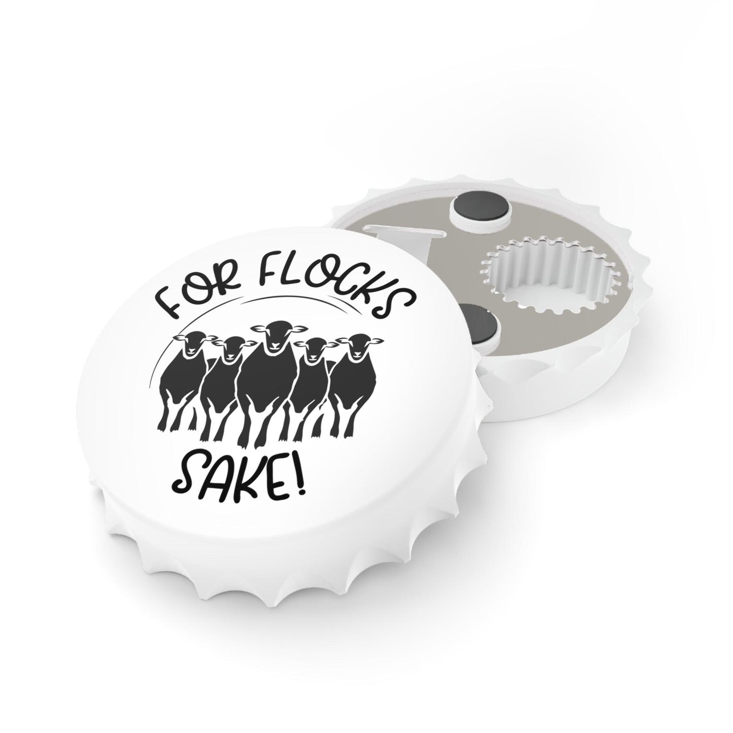 Bottle Opener - Funny Sheep Design For Flocks Sake