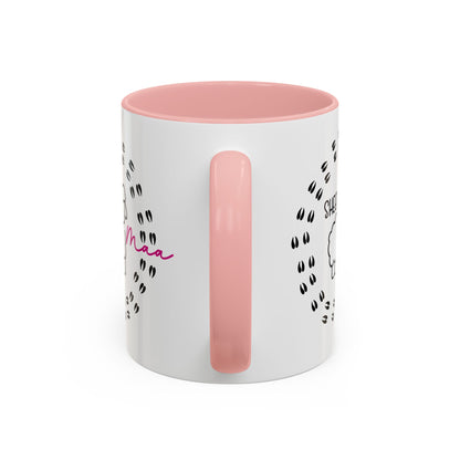 Sheep Maaa Mug – Farm Life, for Women, Shepherdesses & Sheep Lovers, Colour Rim