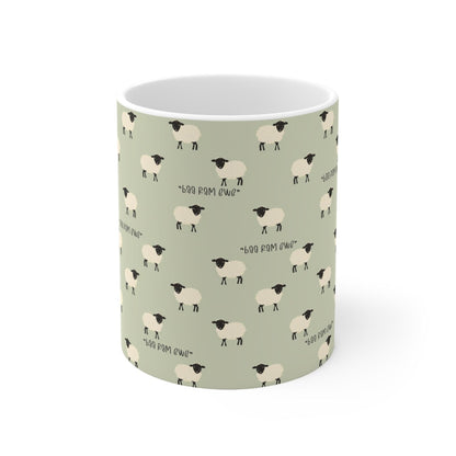 Sheep Mug "Baa Ram Ewe" Babe The Pig - 11oz, 15oz - mug gift, farmer gift, farmer mug, sheep gift