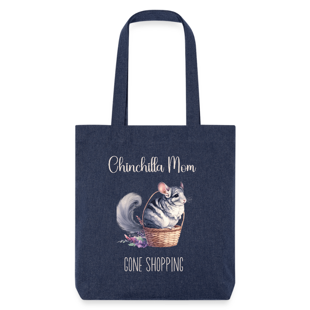 Strong Chinchilla Mom Shopping Tote - melange blue