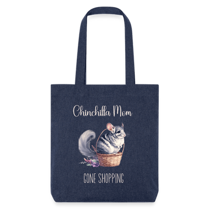 Strong Chinchilla Mom Shopping Tote - melange blue
