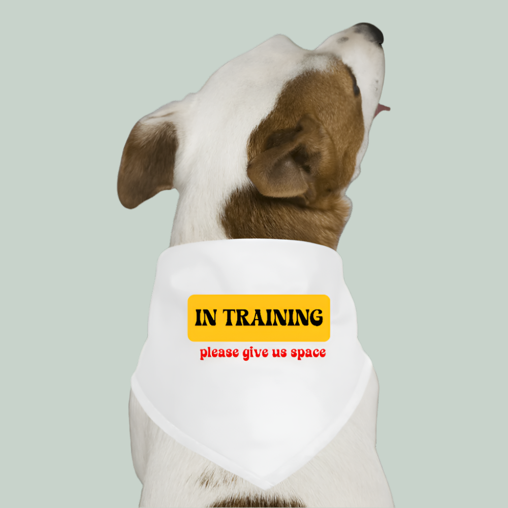 Dog Bandana - white