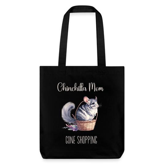 Strong Chinchilla Mom Shopping Tote - black