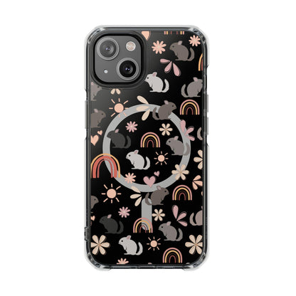 Retro Style Chinchilla MagSafe iPhone Clear Case