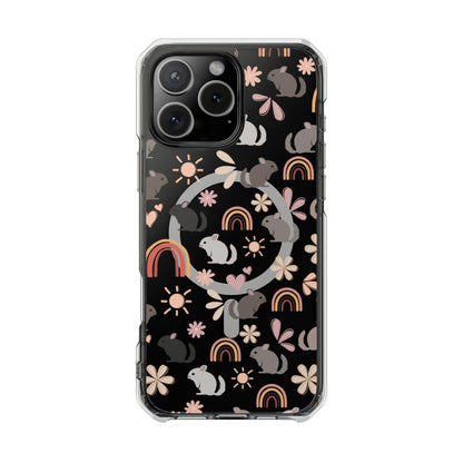 Retro Style Chinchilla MagSafe iPhone Clear Case