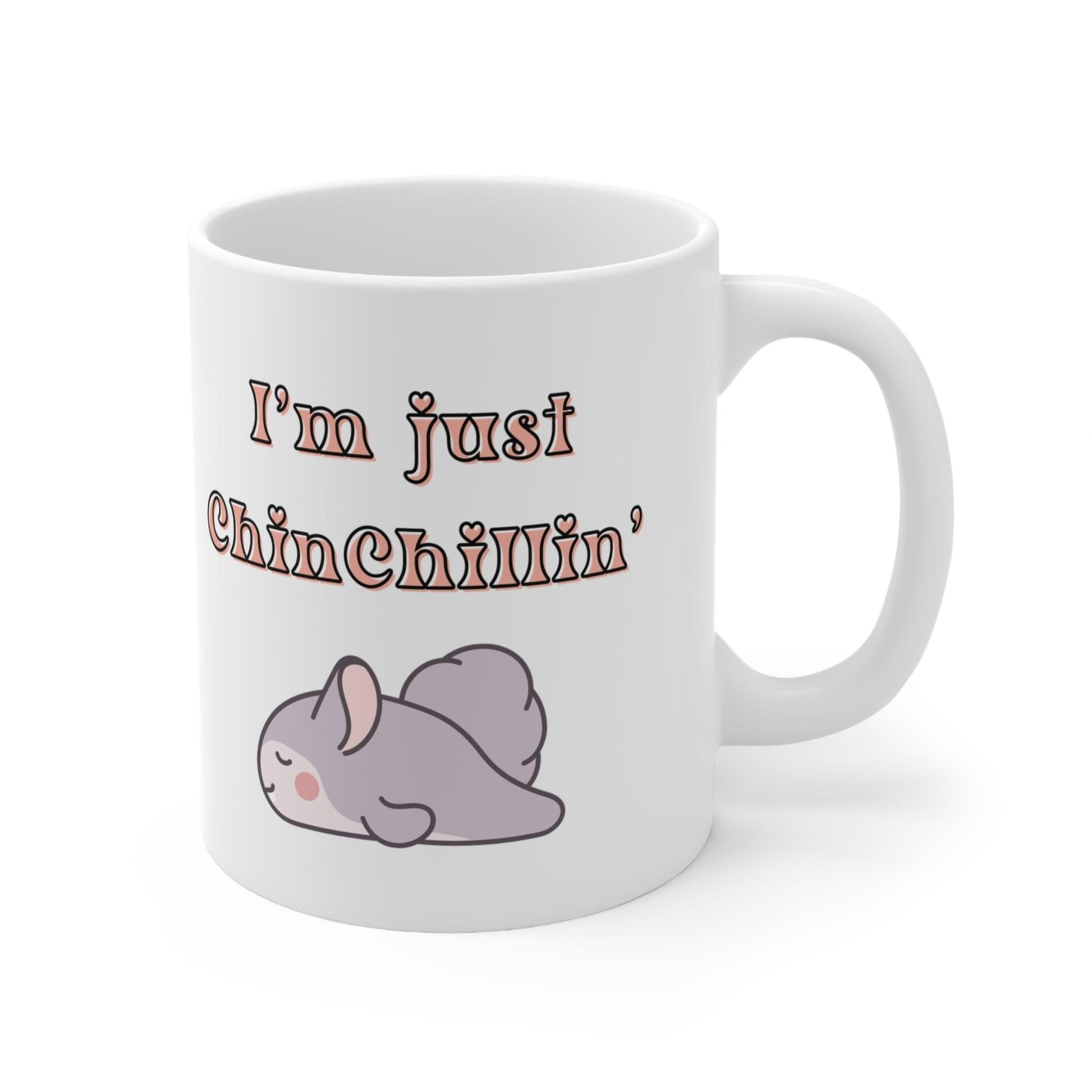 Funny Sleeping Chinchilla Mug - 11oz, 15oz Ceramic Coffee Cup