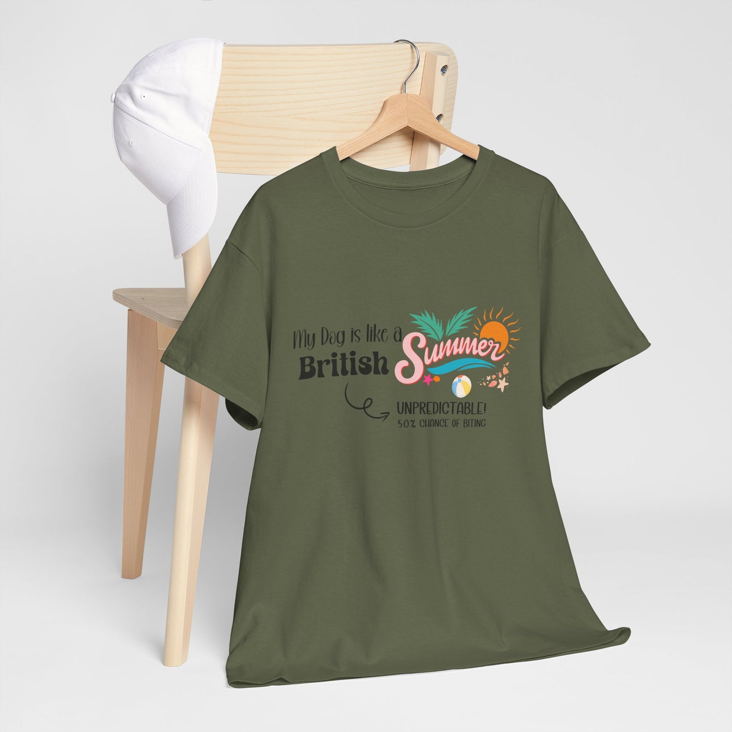 Funny Dog Owner Summer Shirt – 50% Unpredictable Dog T-Shirt