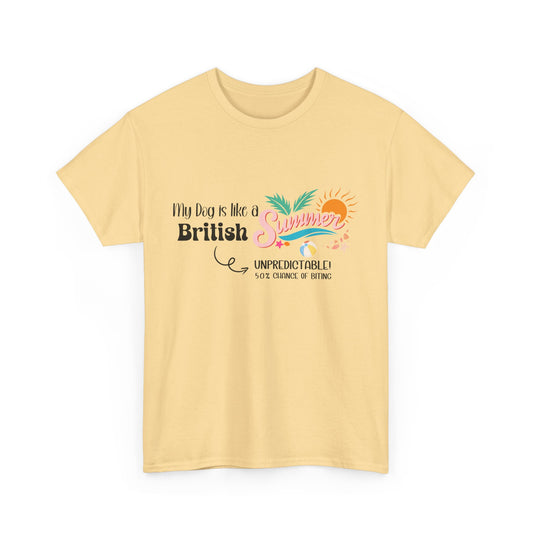 Funny Dog Owner Summer Shirt – 50% Unpredictable Dog T-Shirt