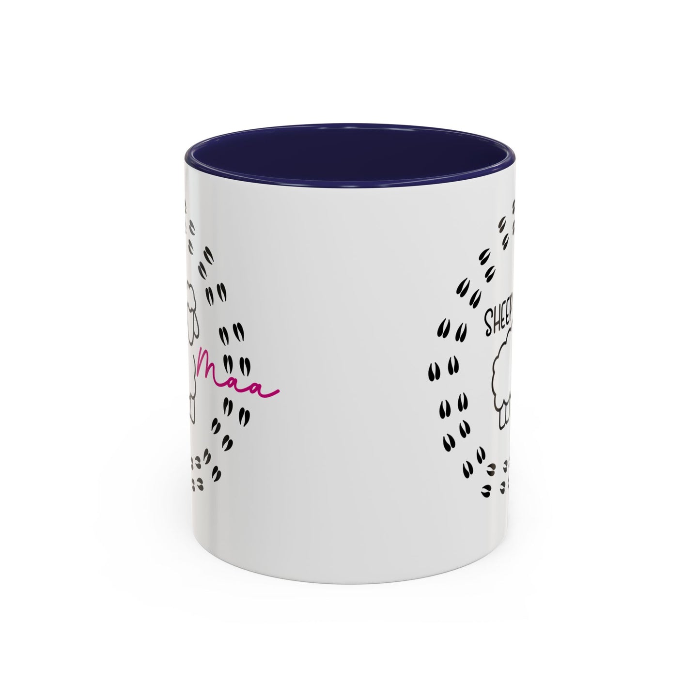 Sheep Maaa Mug – Farm Life, for Women, Shepherdesses & Sheep Lovers, Colour Rim