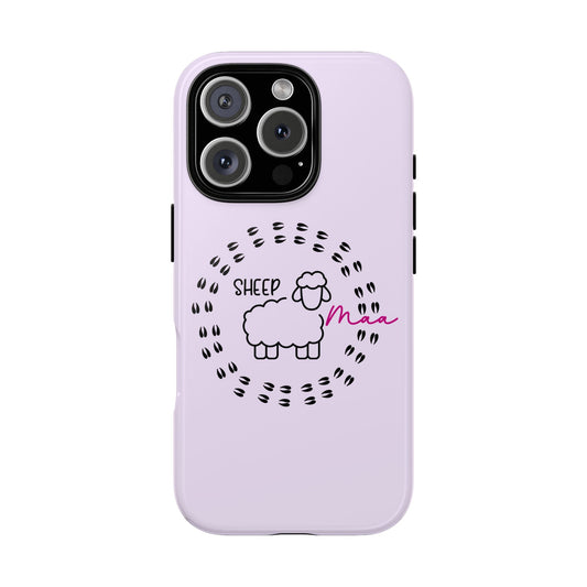 Sheep Maaa Tough Phone Case – Farm Life Protective Case for Female Farmers & Sheep Lovers