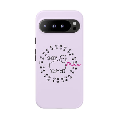 Sheep Maaa Tough Phone Case – Farm Life Protective Case for Female Farmers & Sheep Lovers