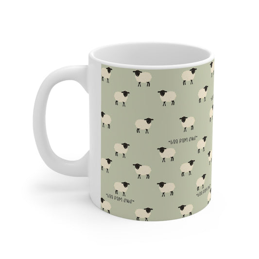 Sheep Mug "Baa Ram Ewe" Babe The Pig - 11oz, 15oz - mug gift, farmer gift, farmer mug, sheep gift