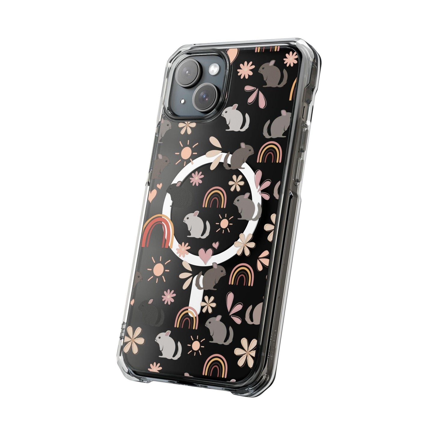 Retro Style Chinchilla MagSafe iPhone Clear Case
