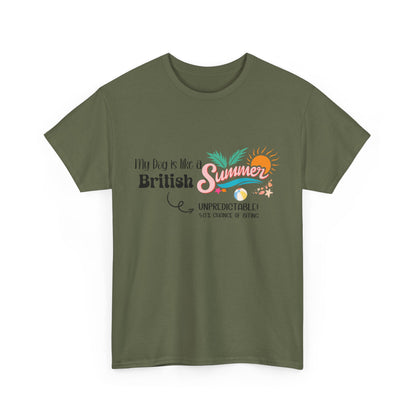 Funny Dog Owner Summer Shirt – 50% Unpredictable Dog T-Shirt