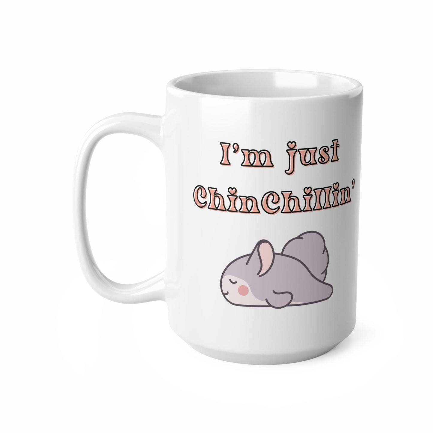 Funny Sleeping Chinchilla Mug - 11oz, 15oz Ceramic Coffee Cup