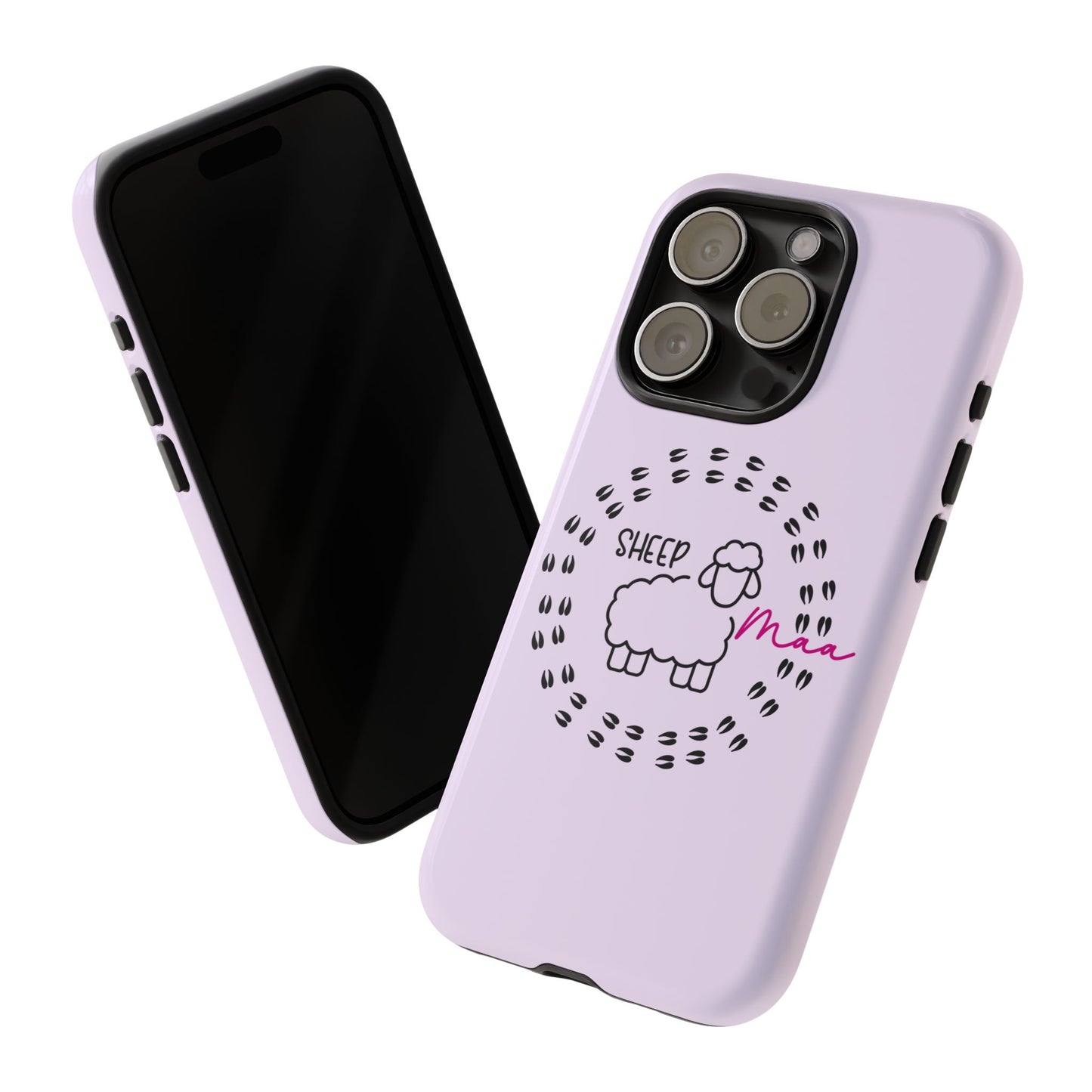 Sheep Maaa Tough Phone Case – Farm Life Protective Case for Female Farmers & Sheep Lovers
