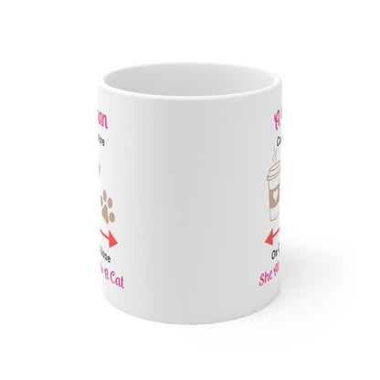 Cat & Coffee Mug - 11oz, 15oz - Cat Mug, Cat Gift, Cat Mom, Cat Mum