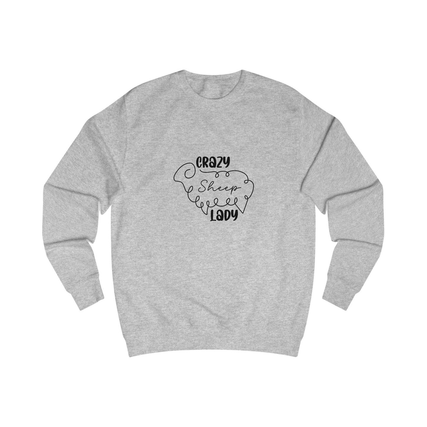 Sheep Sweatshirt - Crazy Sheep Lady Outline Design