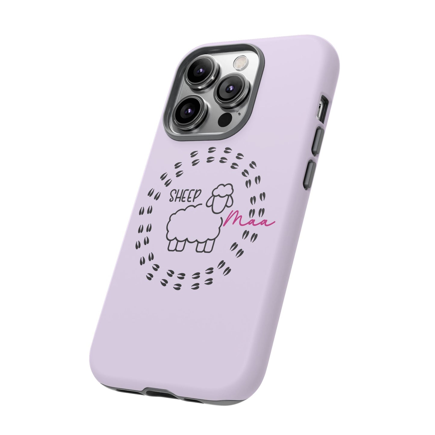 Sheep Maaa Tough Phone Case – Farm Life Protective Case for Female Farmers & Sheep Lovers