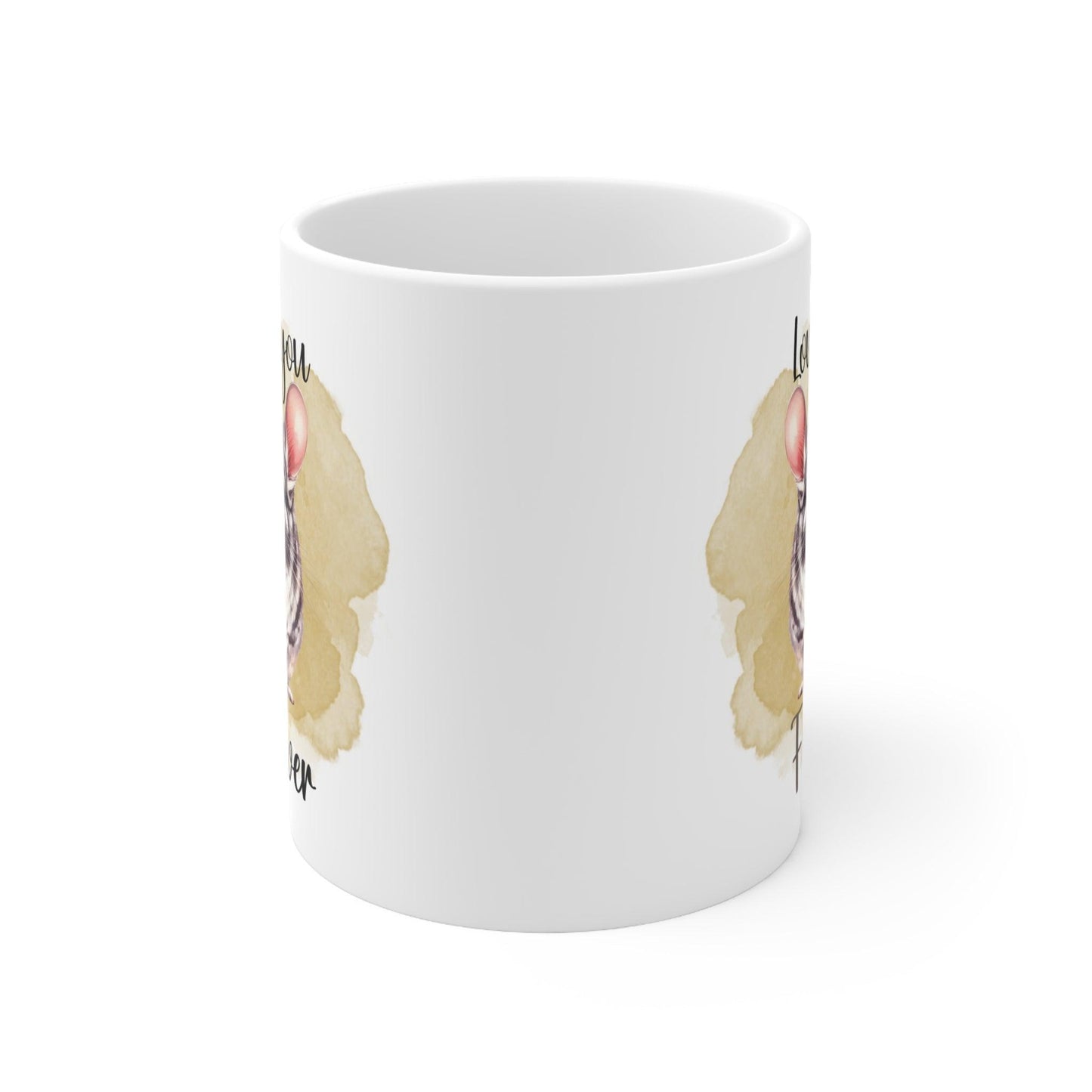 Chinchilla Love Furever Mug - 11oz, 15oz - Chinchilla Mug, Chinchilla Gift