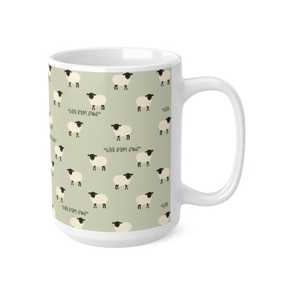 Sheep Mug "Baa Ram Ewe" Babe The Pig - 11oz, 15oz - mug gift, farmer gift, farmer mug, sheep gift