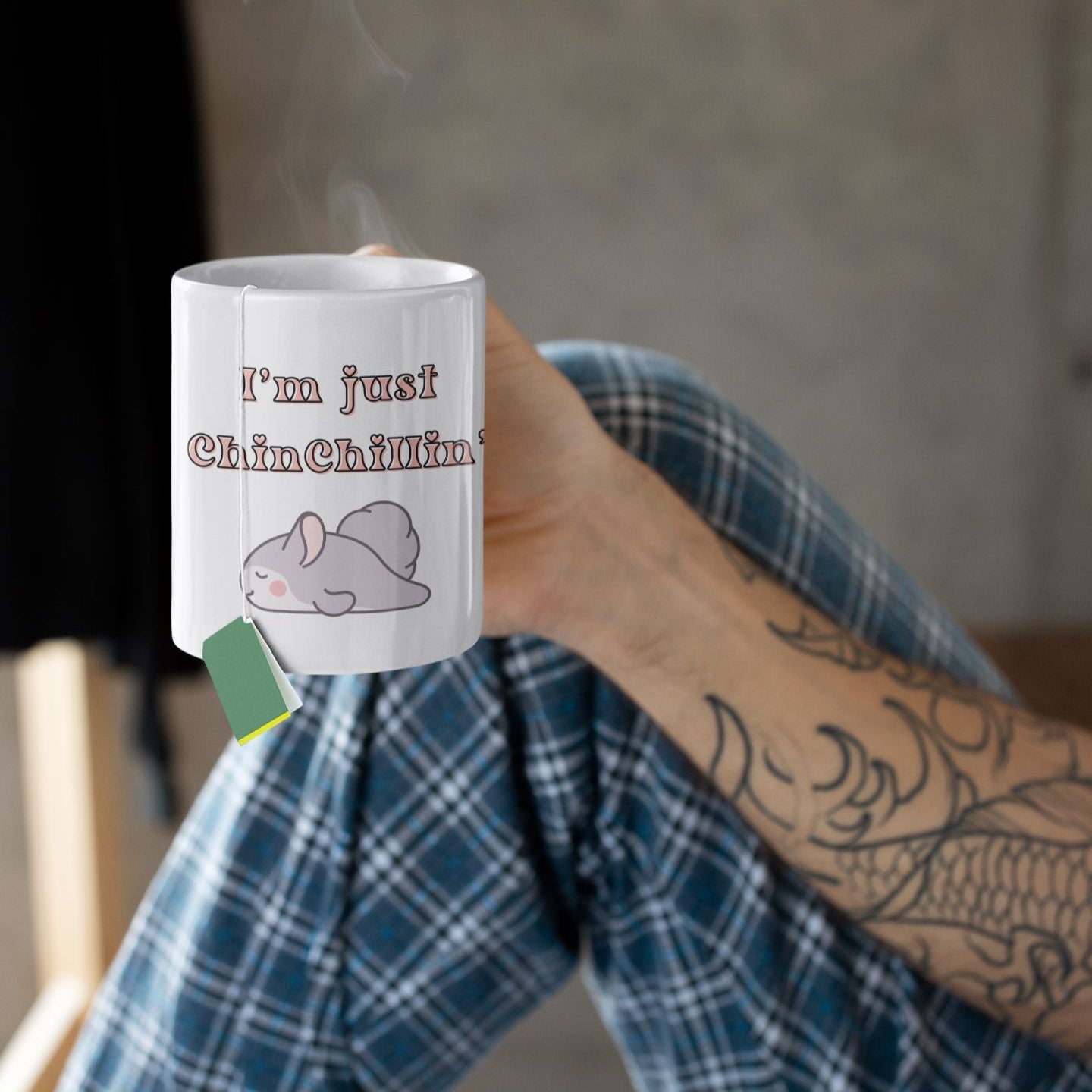 I'm Just Chinchillin mug, Sleep Chinchilla mug, Funny Chinchilla gift
